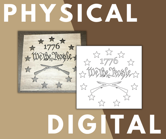 We The People 1776 Stencil 7/25