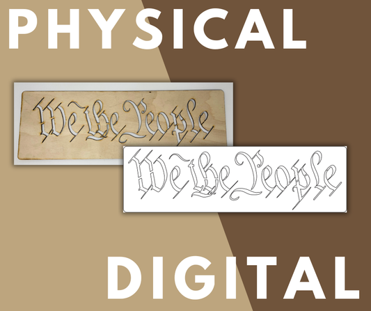 WE THE PEOPLE Layout Stencil