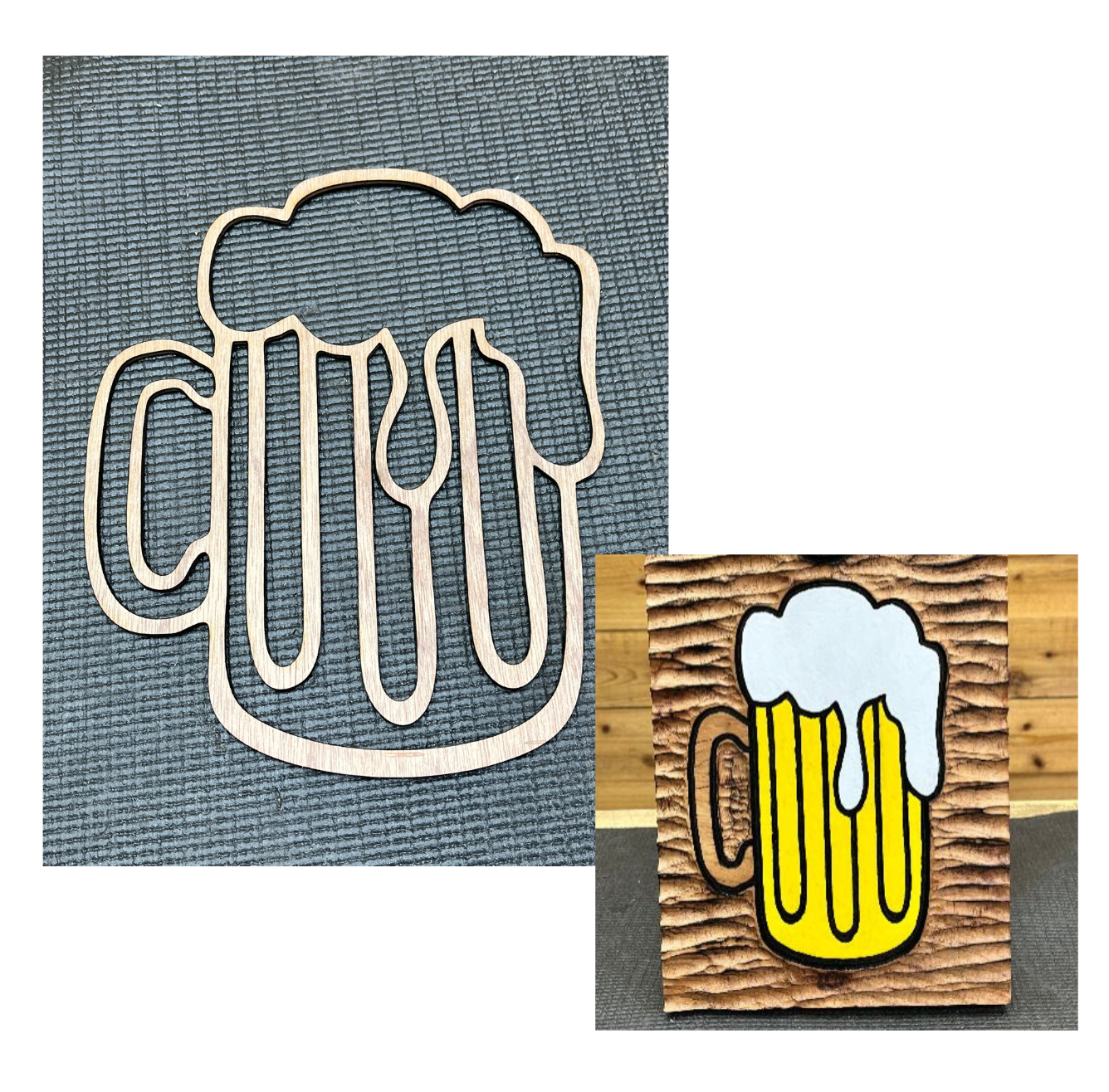 9 Inch Beer Mug Stencil