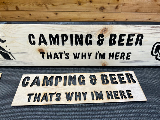 Camping and Beer Stencil 8/24