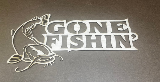 GONE FISHING STENCIL (CATFISH)