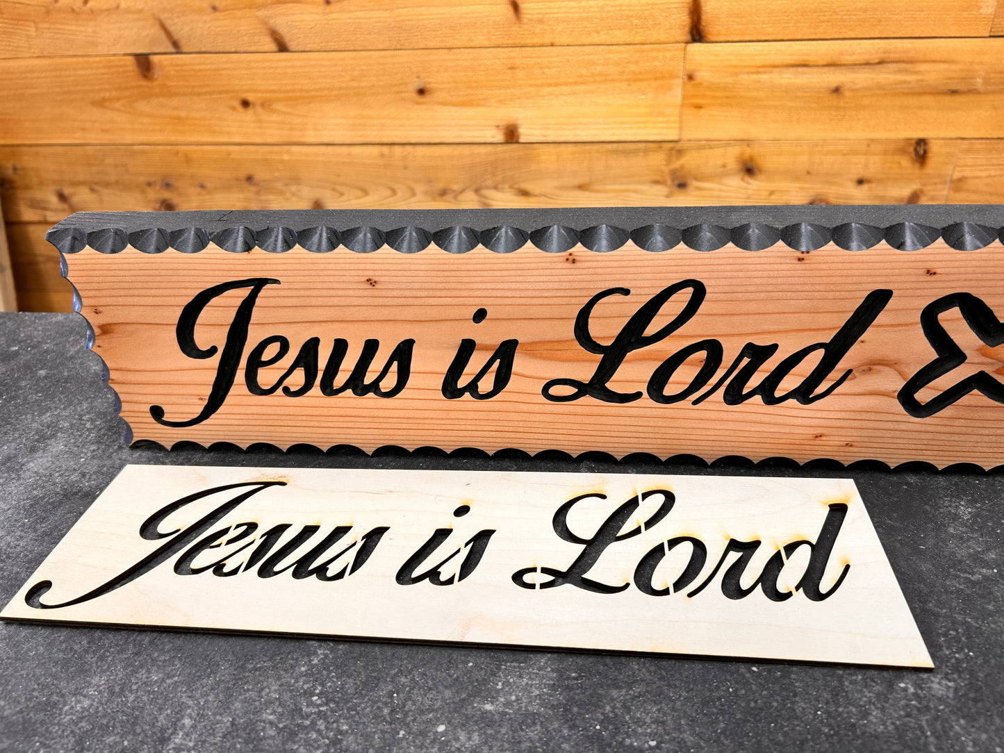Jesus is Lord Layout Stencil