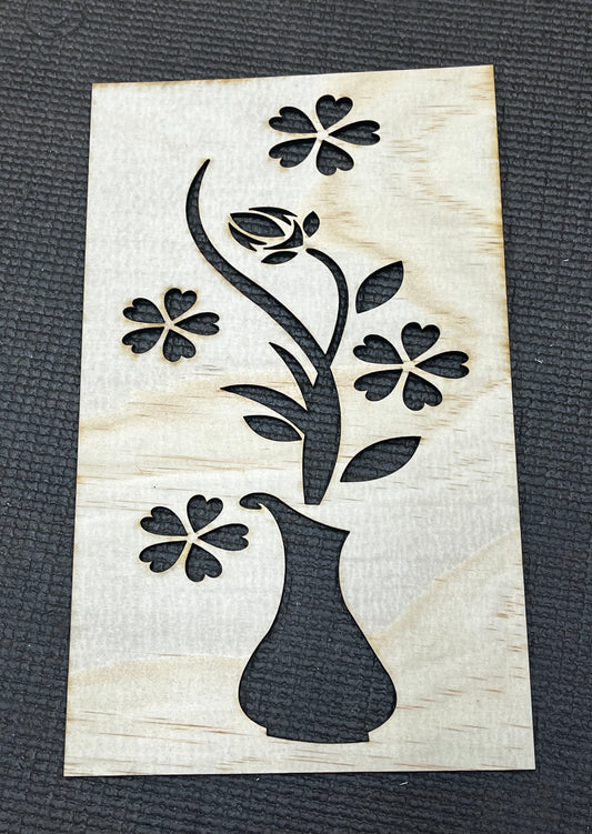 Mothers Day Flowers layout Stencil May 2025