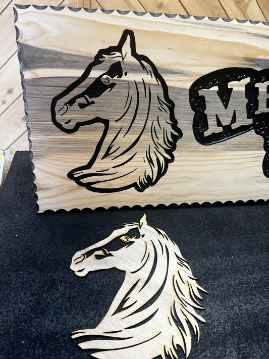 Large Detailed Horse Head June 2025