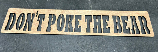 Don't Poke The Bear Layout Stencil