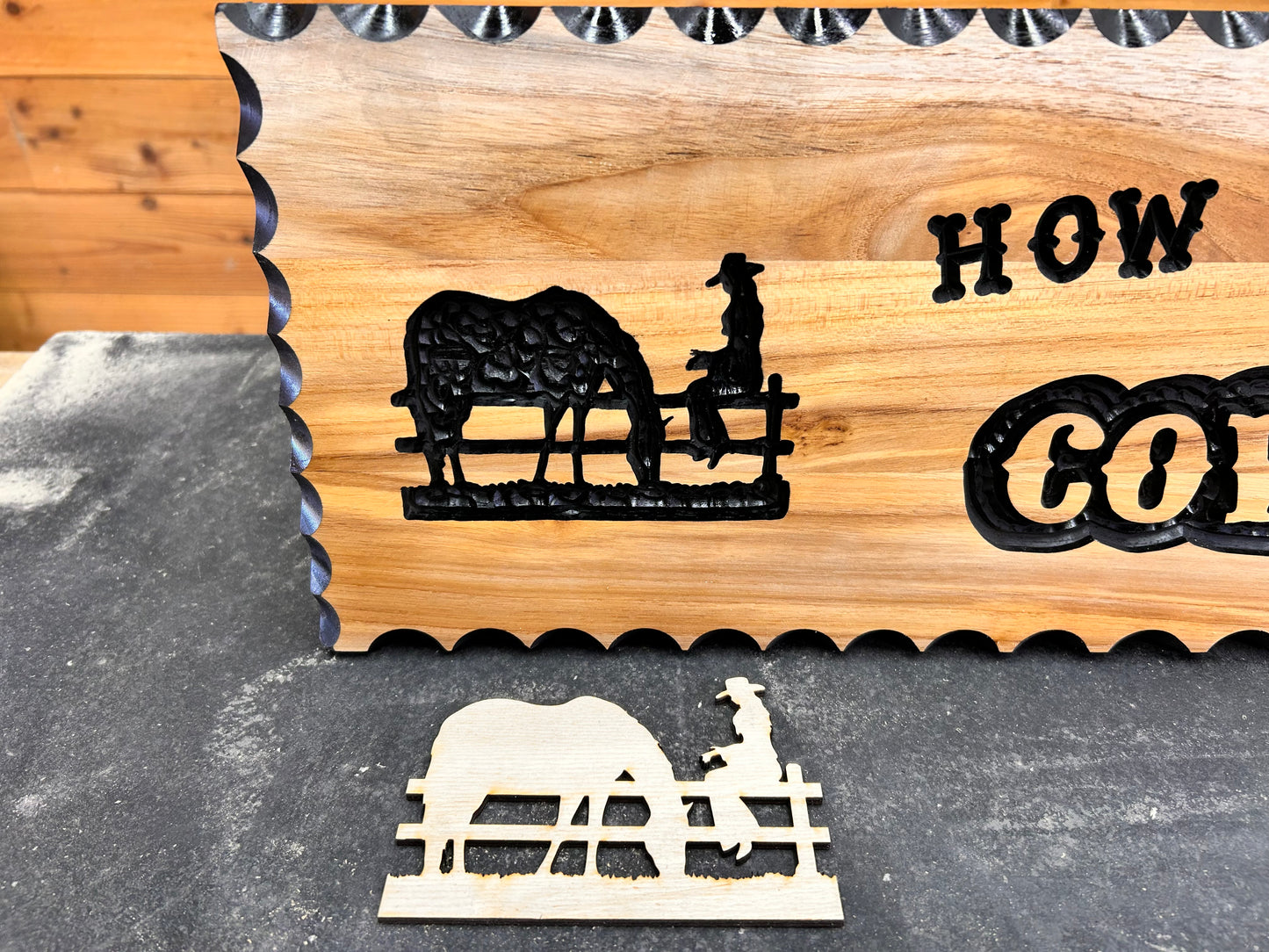 Cowgirl On Fence Template May 2026