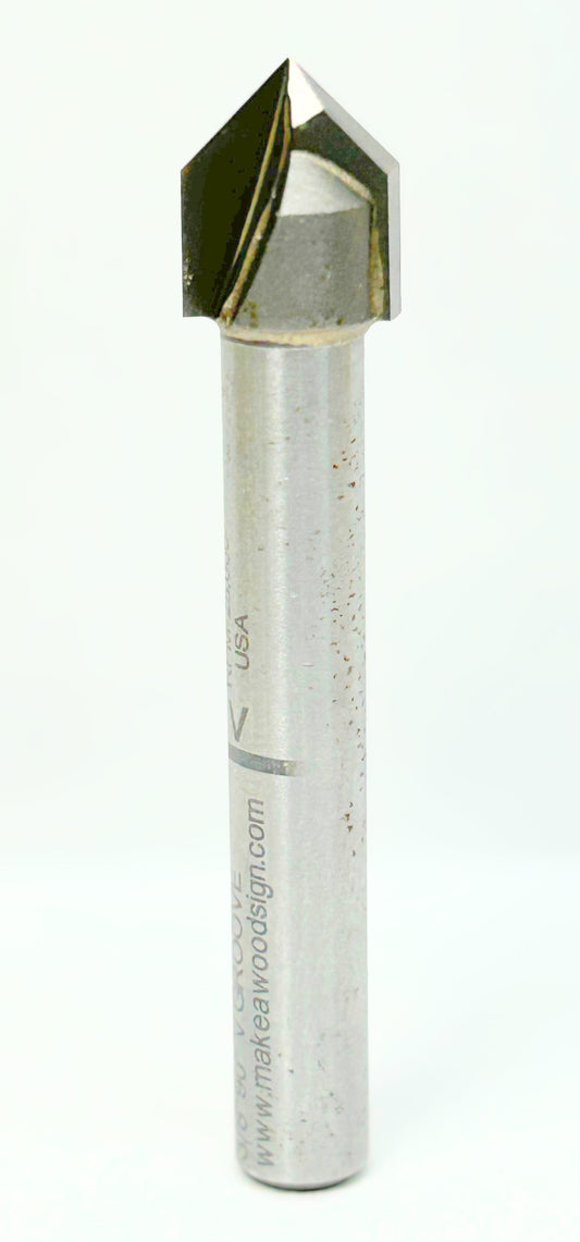 90° x 3/8" Cutting Diameter Carbide Router Bit