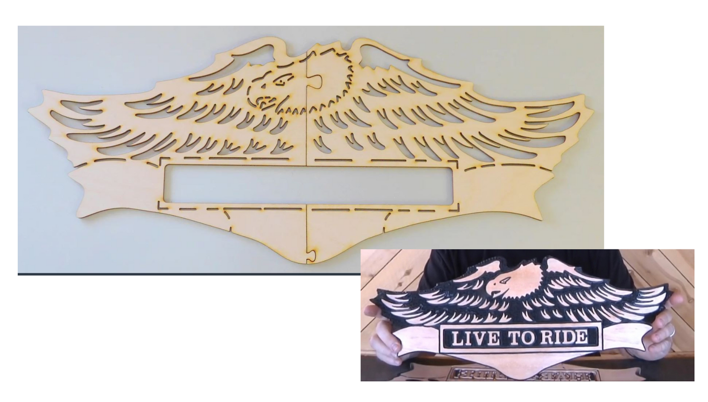 Live To Ride Layout Stencil (Medium)