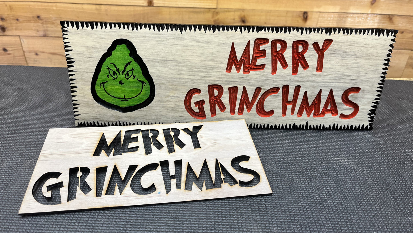 Merry Grinchmas Layout Stencil