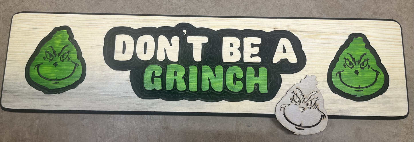 Grinch Smile Layout Template 11/24