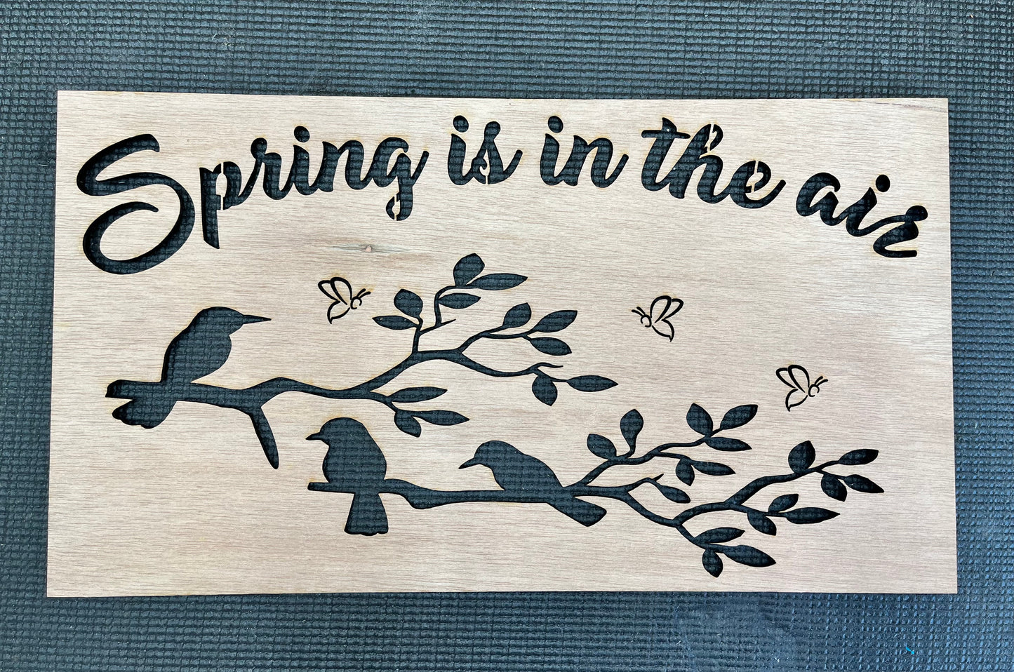 Spring Is In The Air Layout Stencil