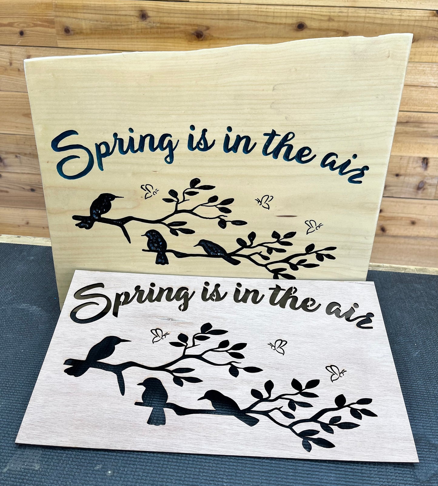 Spring Is In The Air Layout Stencil