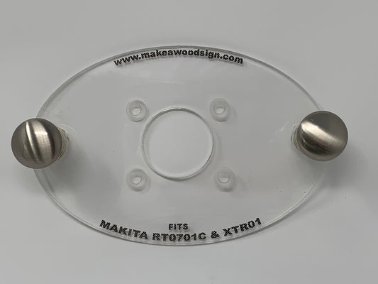 Acrylic Router Base Plate For Makita Cordless XTR01
