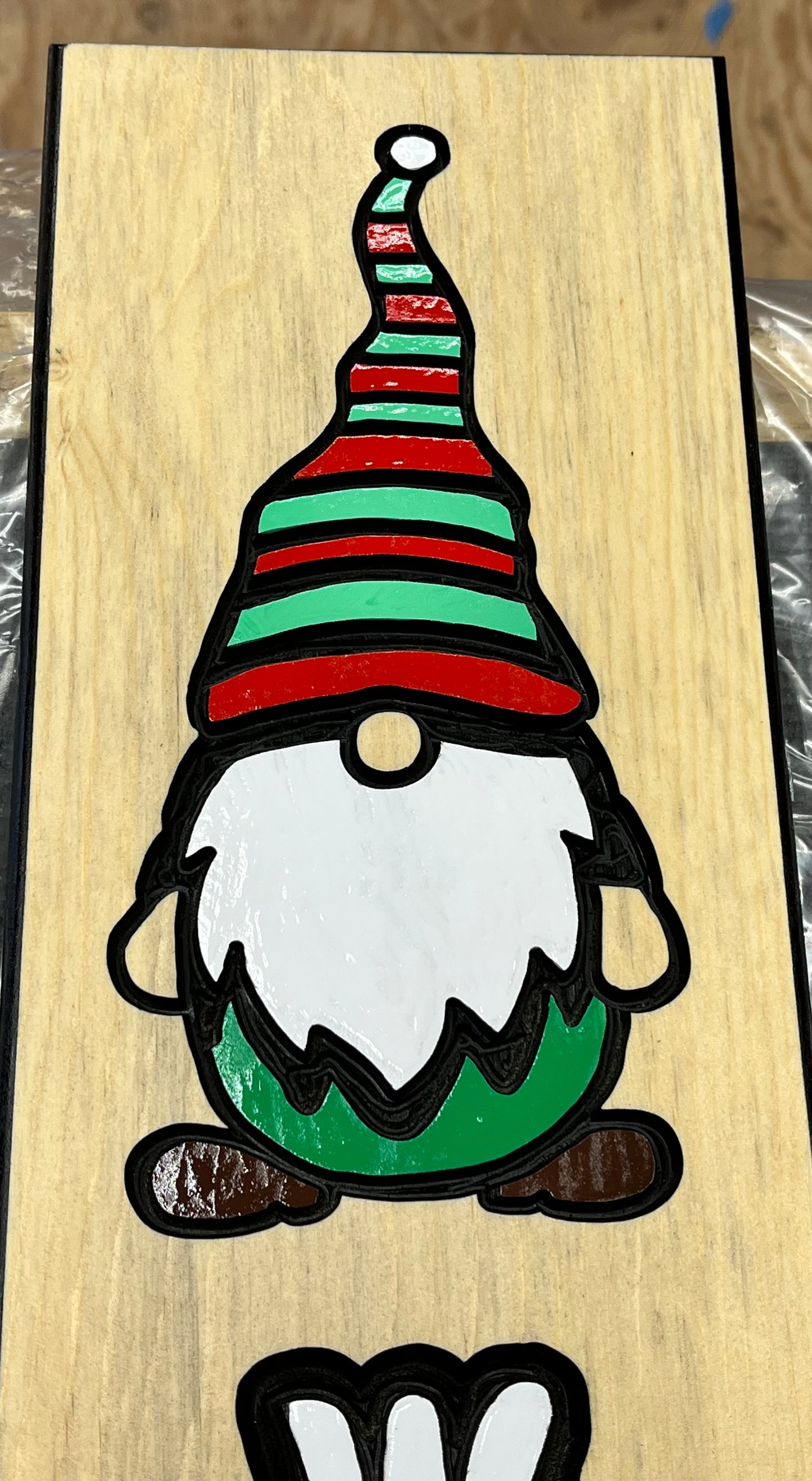 Christmas Gnome Stencil