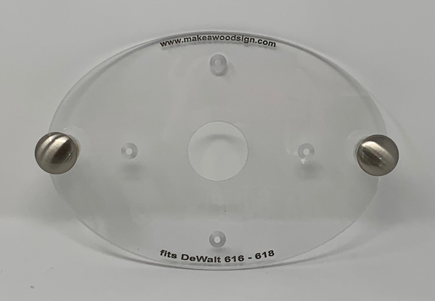 Acrylic Router Base Plate For Dewalt DW618