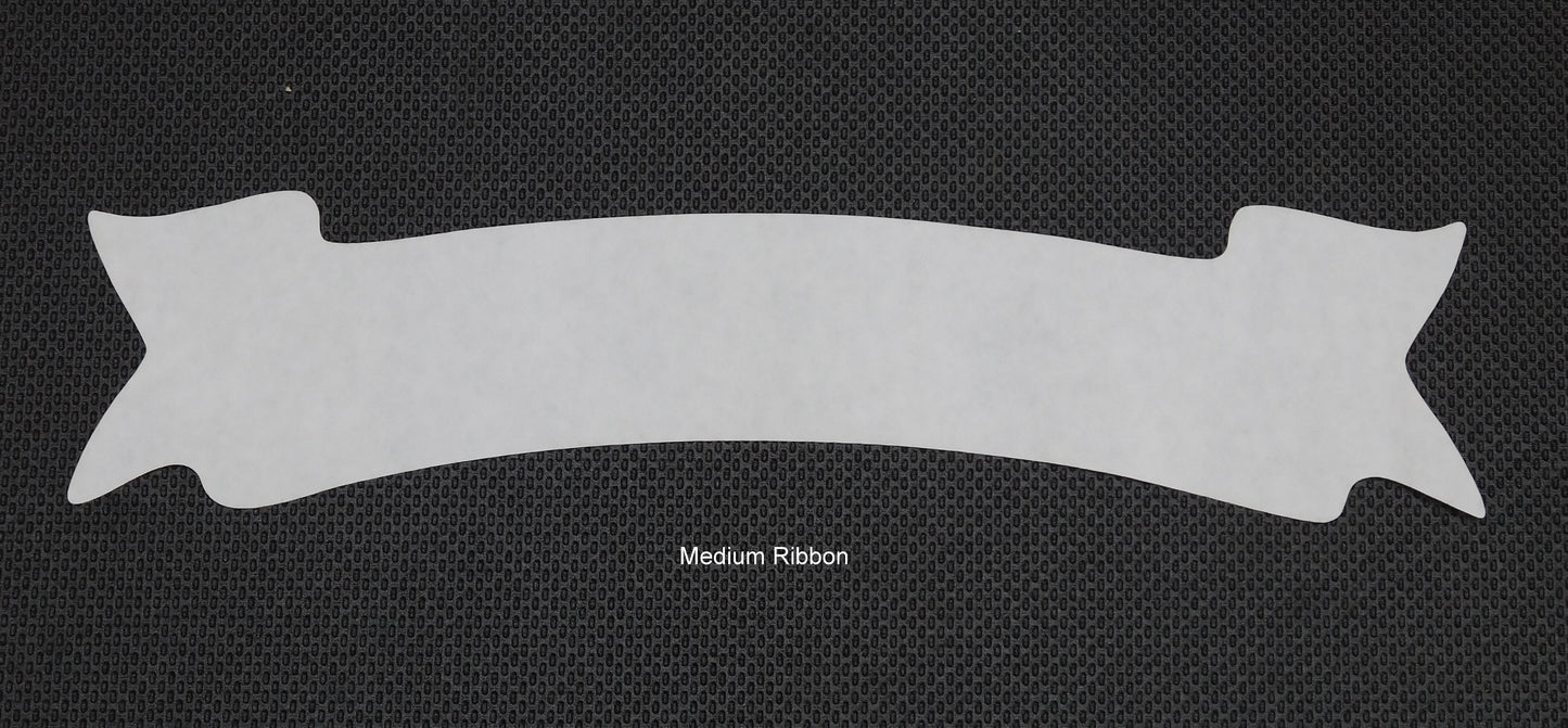 Paper Cutout Patterns - Medium Ribbon