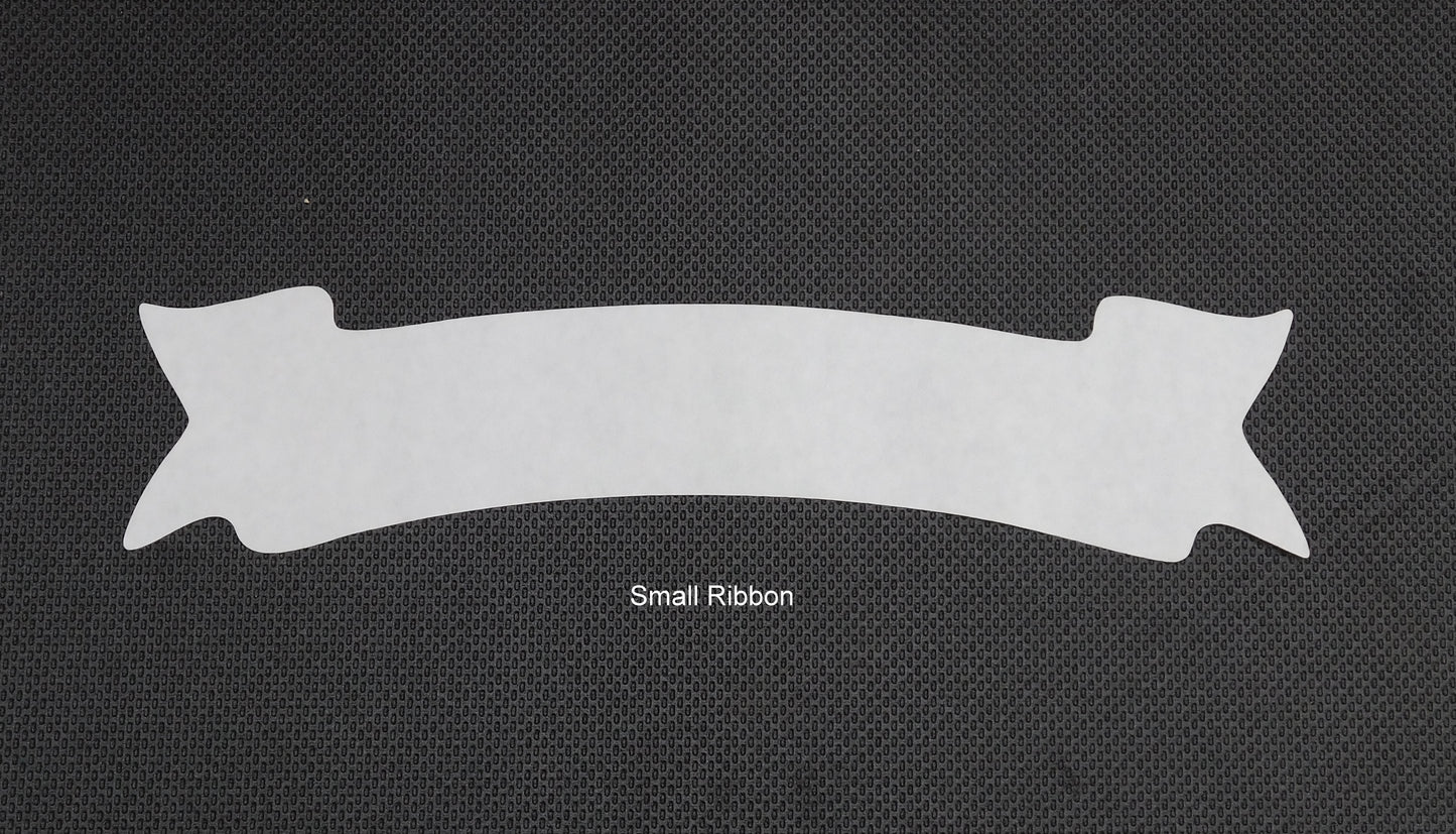 Paper Cutout Pattern - Small Ribbon