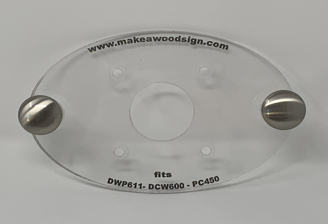 Routing Grip Blocks Milwaukee Router Single Grip Router Base Plate For DeWalt DWP611 ...