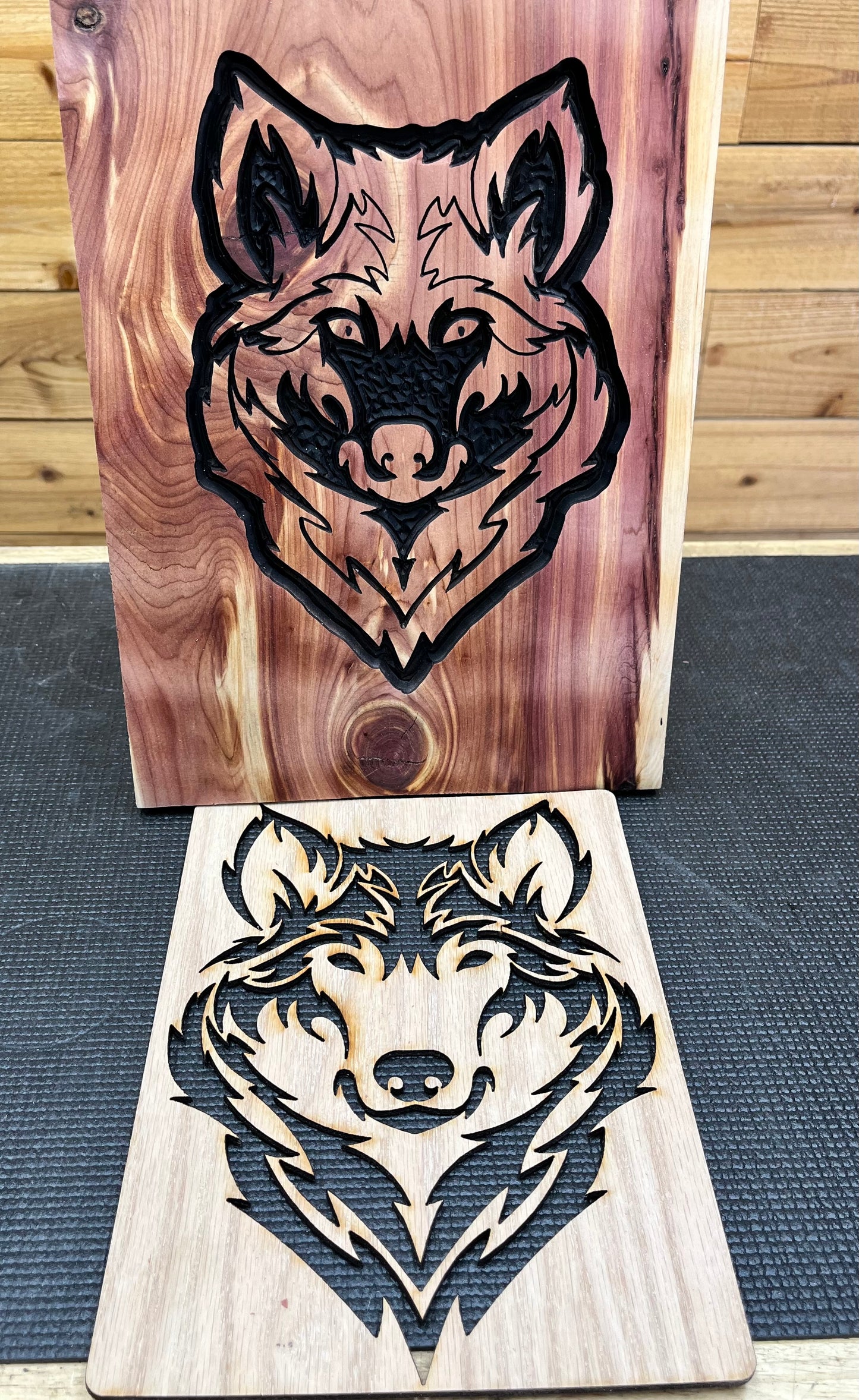 Wolf Layout Stencil