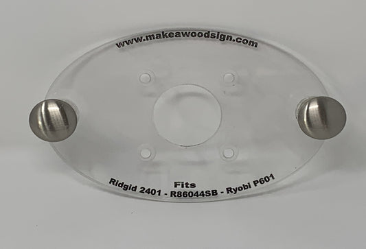 Acrylic Router Base Plate For Ridgid R2401