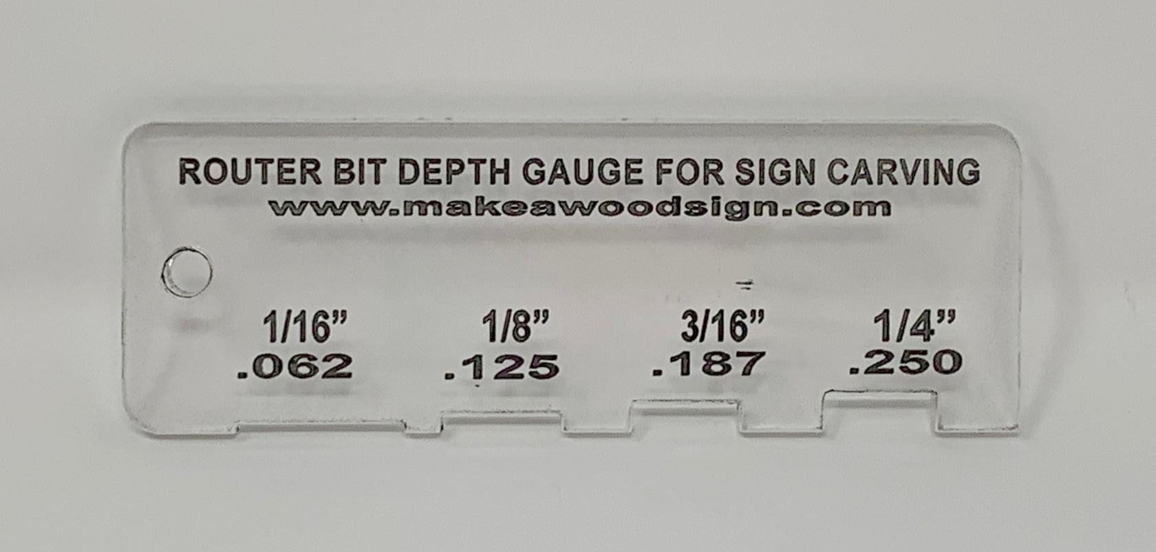 Routing Depth Guage Make a Wood Sign