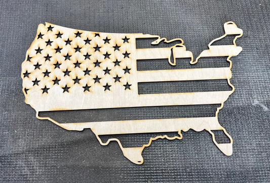 United States Flag Layout Stencil